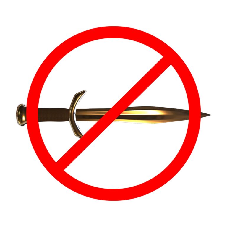 Neck Knife in Deutschland erlaubt beidseitig geschliffene Klinge verboten